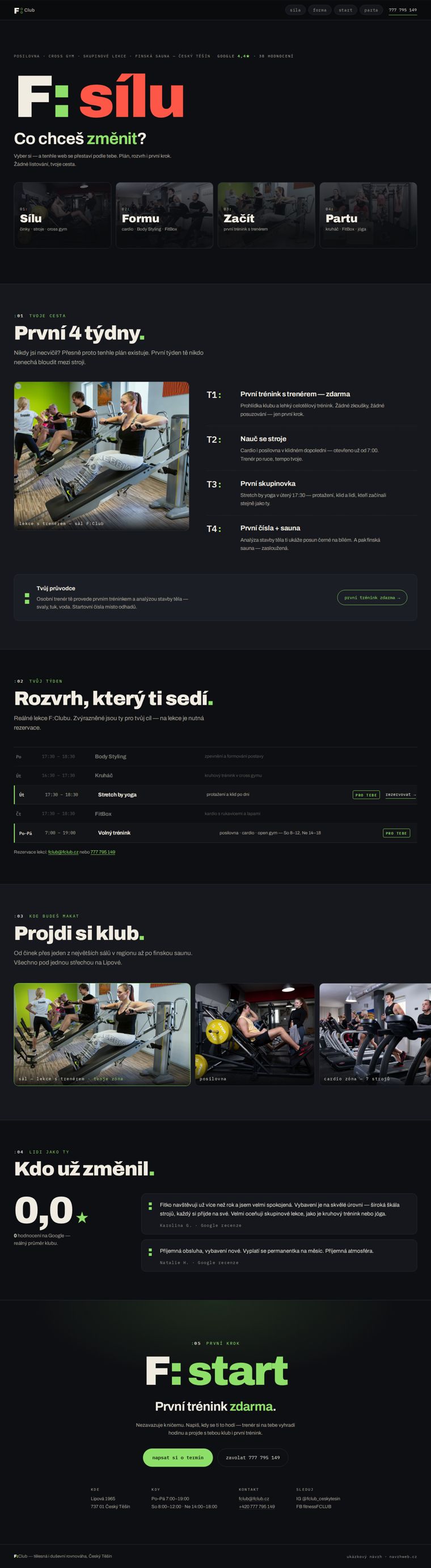 F:Club — fitness klub